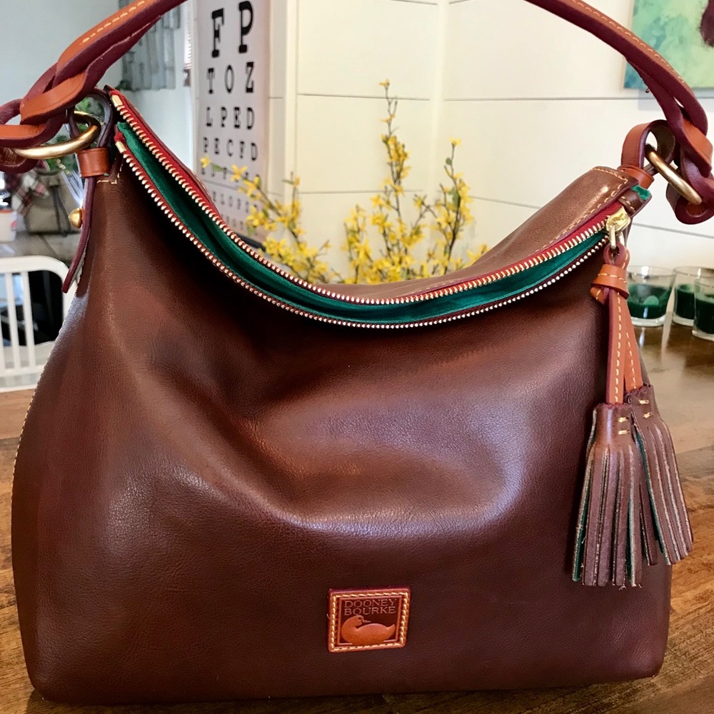 Dooney & Bourke Twist Strap Hobo in Chestnut